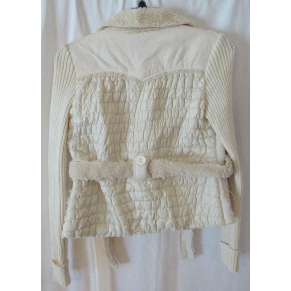 Sugarcoat - Inc Women's Creamy White Sweater Jacket/Coat Size Med - Picture 2 of 7